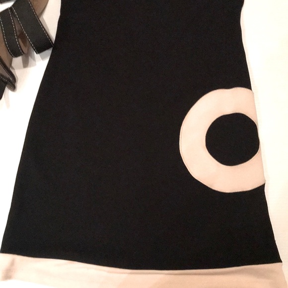 A.B.S by Allen Swartz Mod Blk/Cream  Midi Dress Womens Size Small - Picture 6 of 8